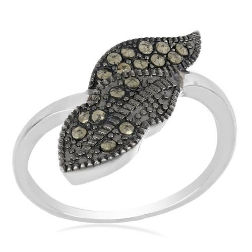0.357 CT AUSTRIAN MARCASITE STERLING SILVER RINGS #VR029075